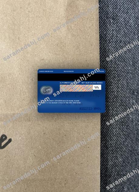 USA USAA bank mastercard photolook back